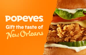 Popeyes Gift Voucher